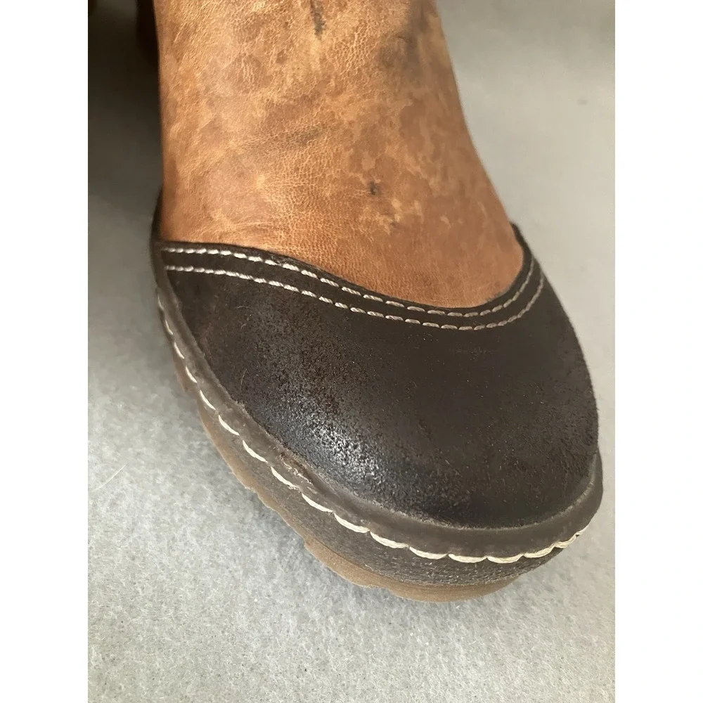 Italian Crafted Leather Winter Wedge Boot Manas Design Women's 6.5 Faux Fur